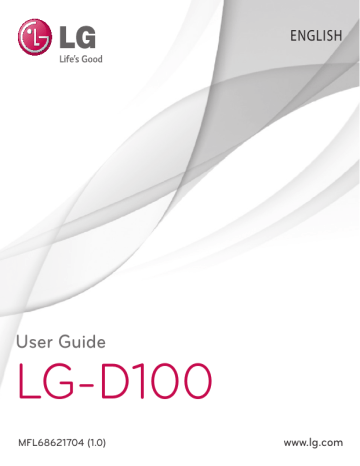 LG D100 User guide | Manualzz