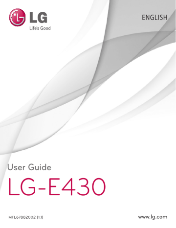 LG E430 User guide | Manualzz