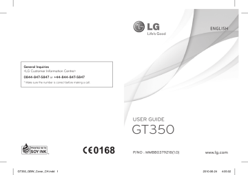 LG GT350 Owner's manual | Manualzz