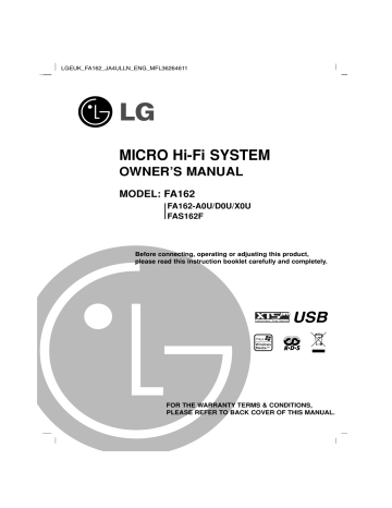 LG FA162 Owner’s Manual | Manualzz