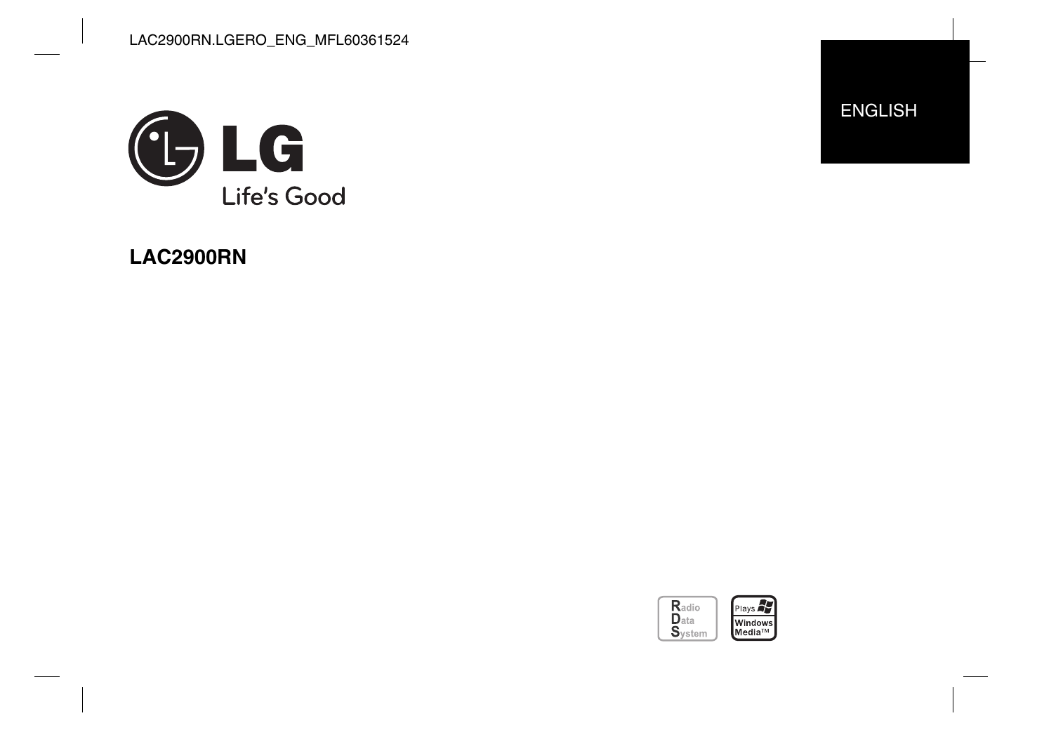 LG LAC2900RN Owner's Manual | Manualzz