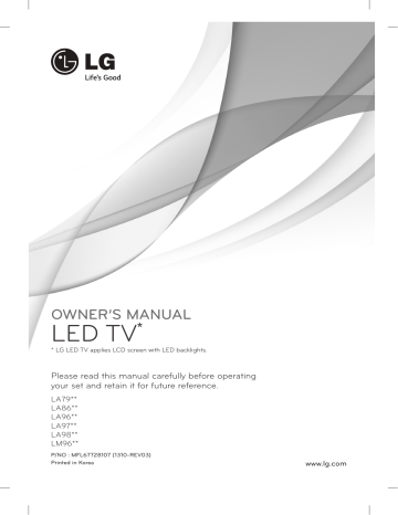 LG 55LA965W Owner’s Manual | Manualzz