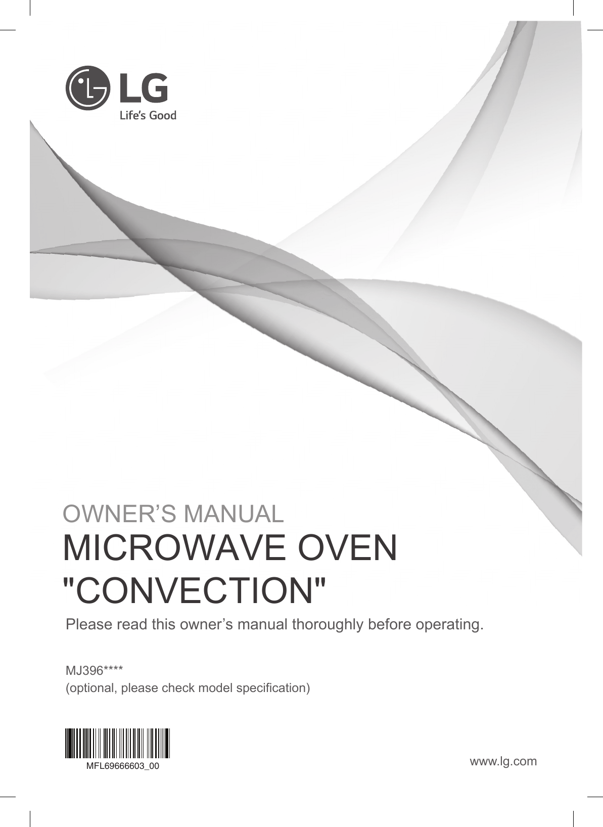 LG MJ3965BPS Owner's Manual | Manualzz