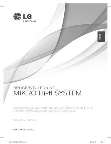 LG XP16 Instruktionsbogen | Manualzz