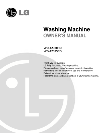 LG WD-12320RD Owner's Manual | Manualzz