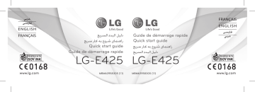 LG E425,LGE425 QUICK SETUP GUIDE | Manualzz