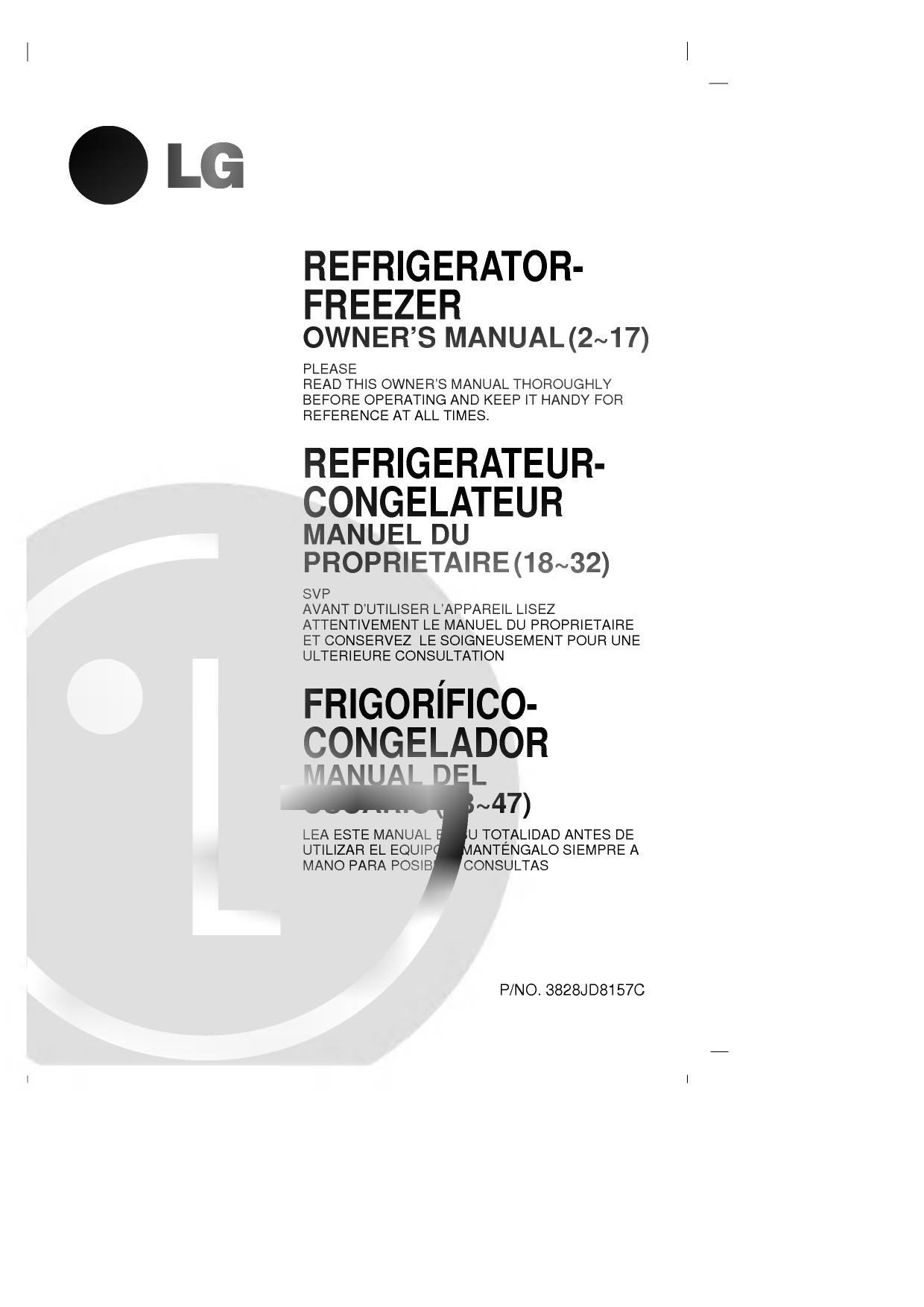 Lg Gr 892depf Owner S Manual Manualzz