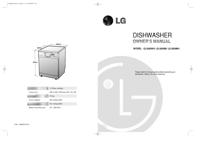 Lg Ld 2050sh Owner S Manual Manualzz