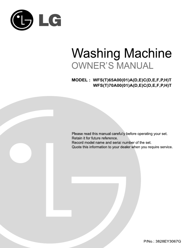 Lg Wft65a01dpt Wft65a01dct Wft65a01dht Owner S Manual Manualzz