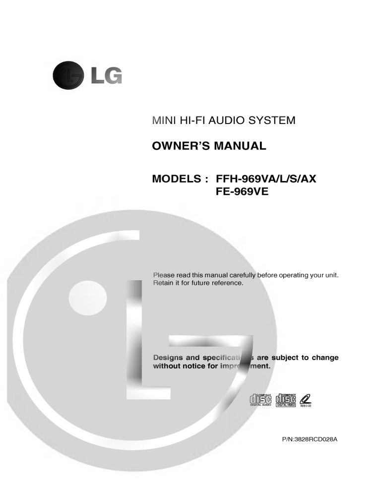 Lg Ffh 969va Owner S Manual Manualzz