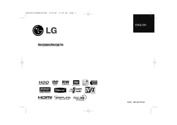 LG RH387H Owner’s Manual | Manualzz