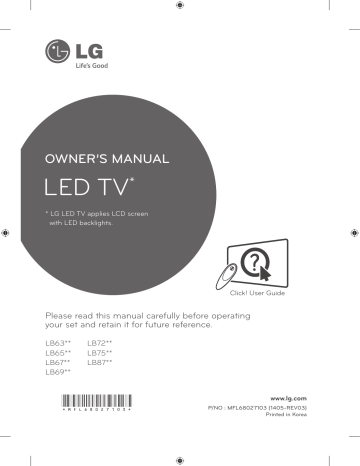 LG 42LB6520-TB Owner's manual | Manualzz