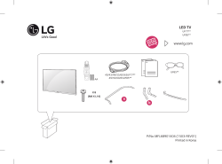 LG 65UF770V - Owner's manual, Quick setup guide, User guide