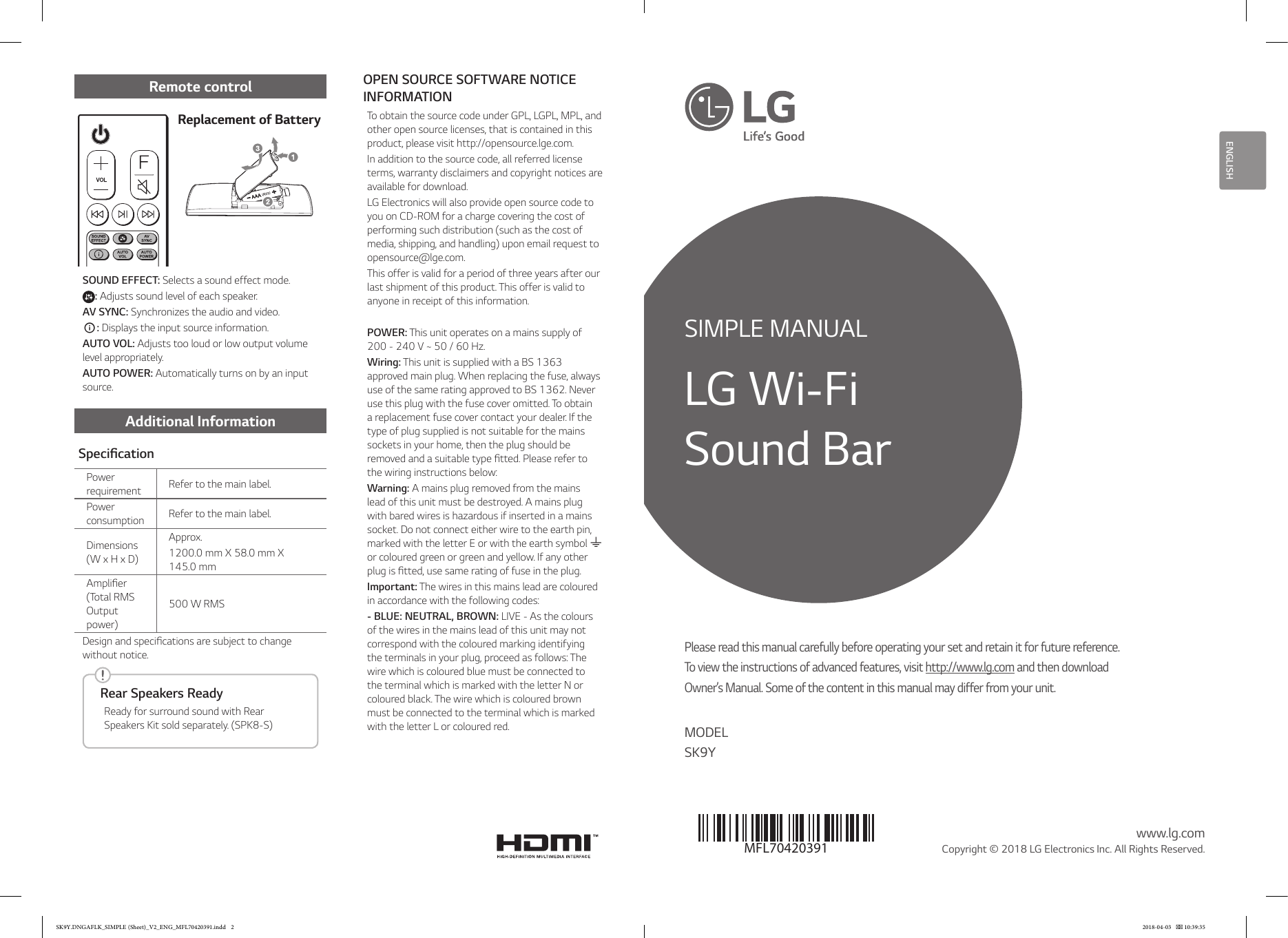 lg wifi soundbar sk9y
