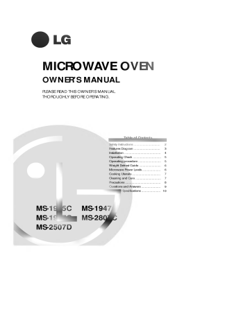 LG MS-1907C Owner’s Manual | Manualzz