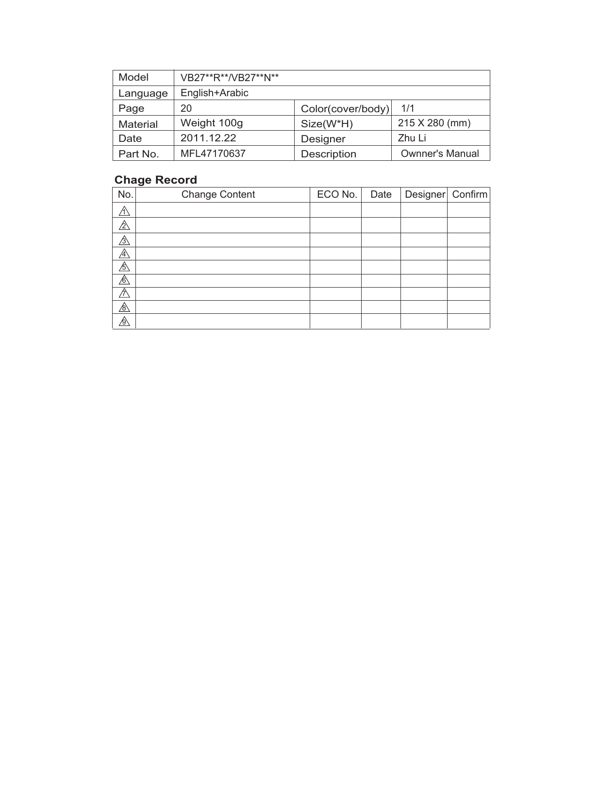 Lg Vb2716nndn Owner S Manual Manualzz