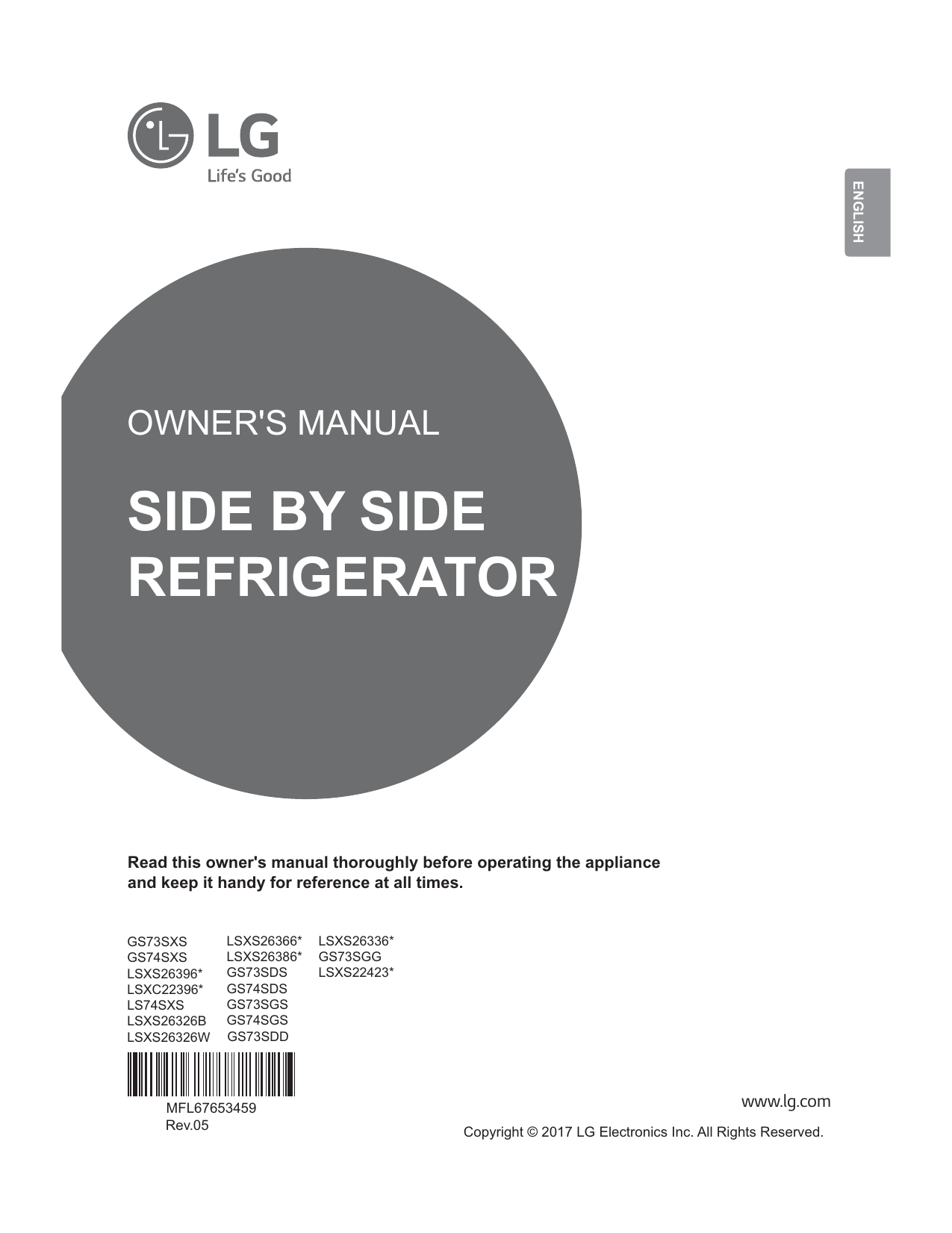 12+ Lg lsxc22396s air filter information