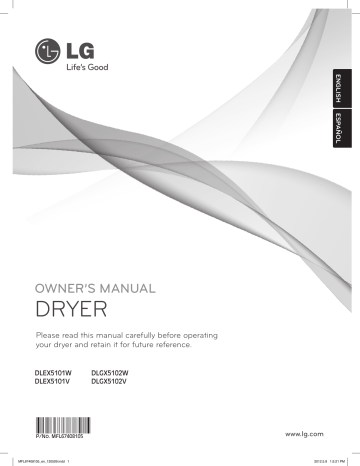 LG DLEX5101V Owner’s Manual | Manualzz