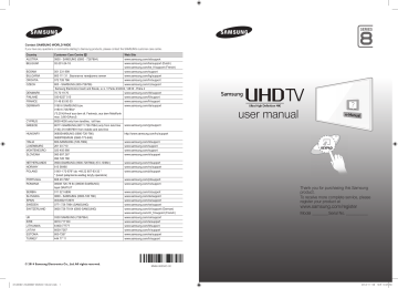 Samsung UE55HU8290L Quick start guide | Manualzz