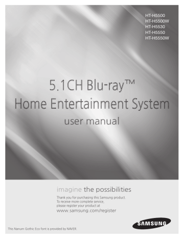Samsung HT-H5500W Benutzerhandbuch | Manualzz