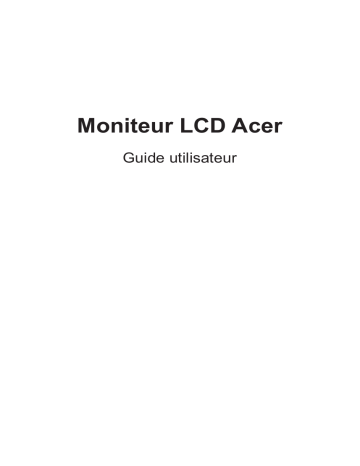 Acer P167Q Manuel d’utilisation | Manualzz