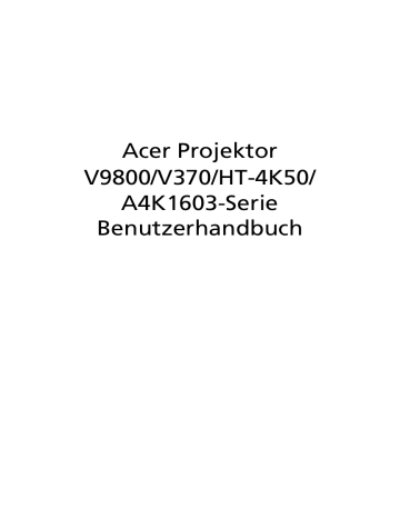 Acer V9800 Benutzerhandbuch | Manualzz