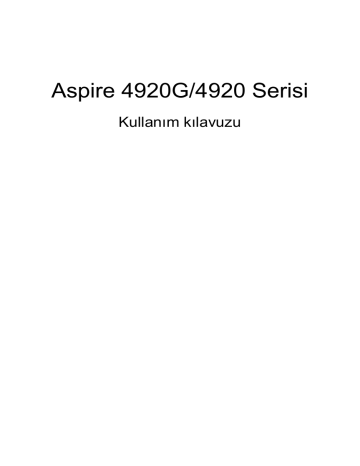 Acer Aspire 4920 User Manual | Manualzz