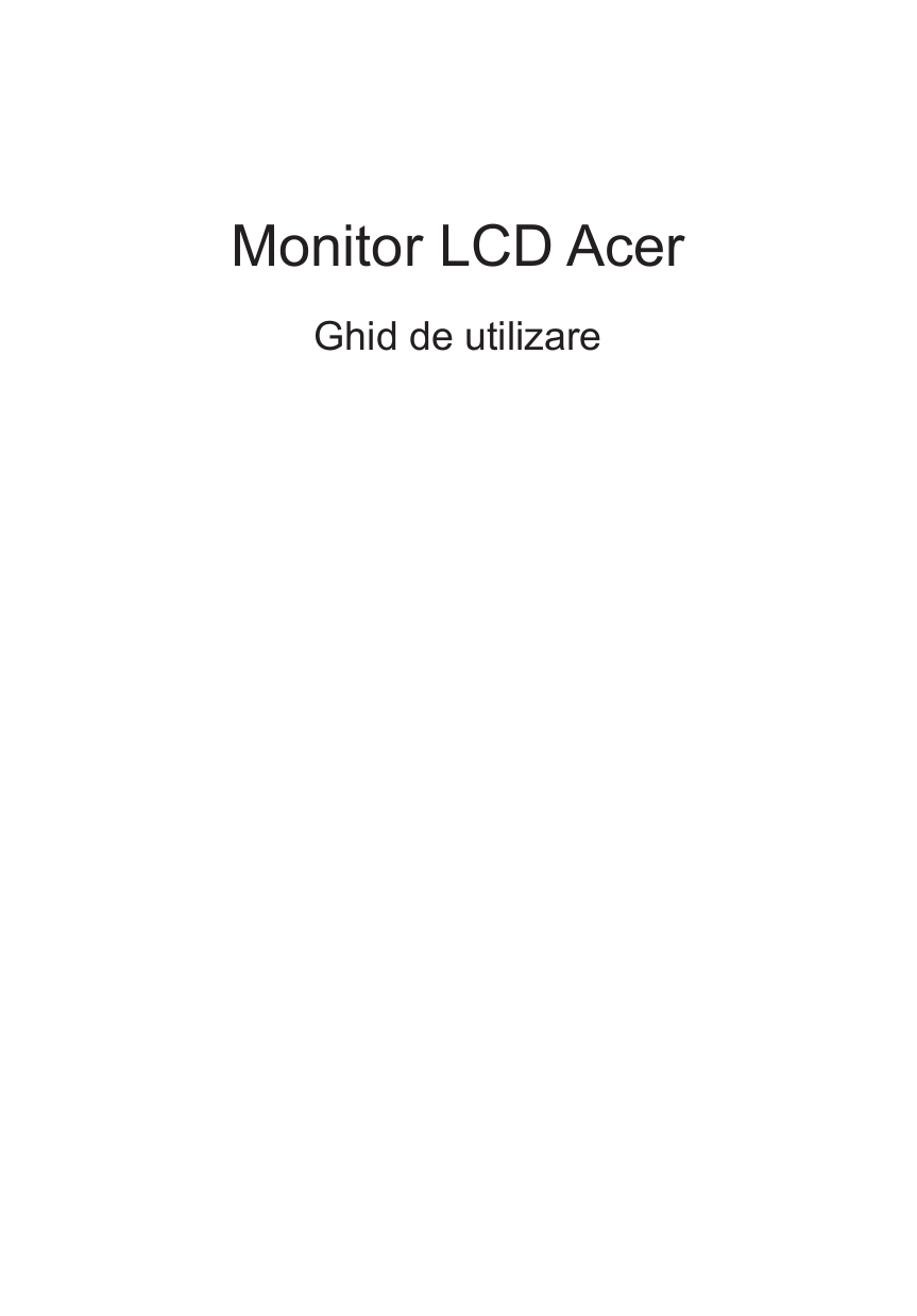 Acer ED273 User manual | Manualzz