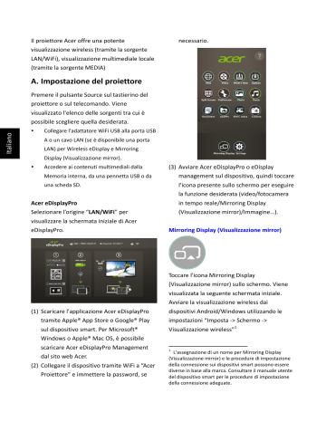 Acer U5520B Guida veloce (Multimedia) | Manualzz