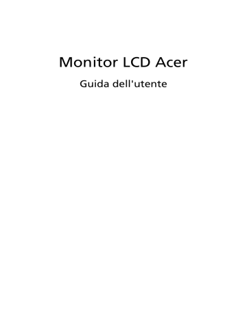 Acer XF251Q Guida per l’utente | Manualzz