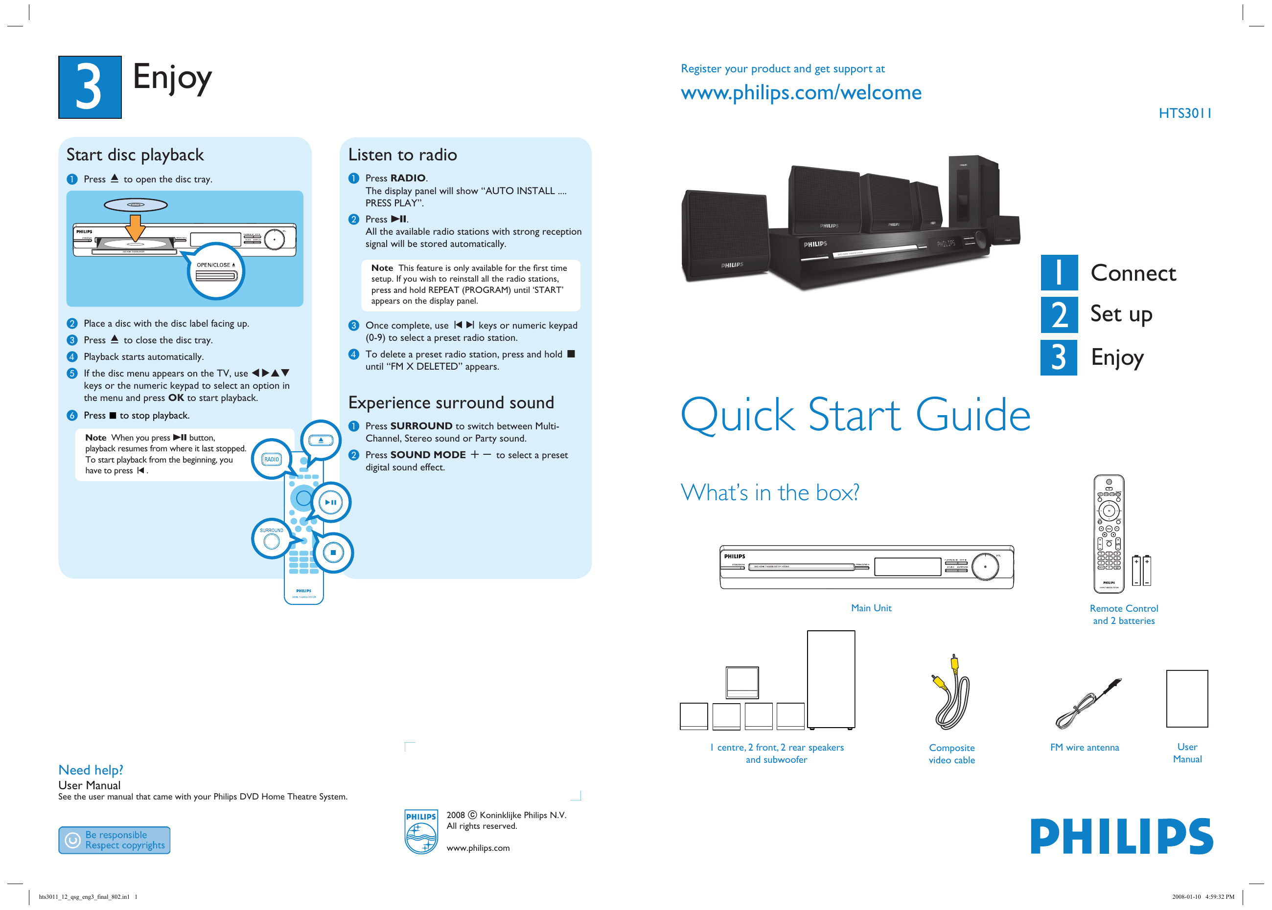 Philips hts 3300 схема