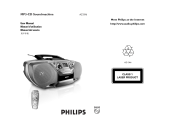 Philips CD Soundmachine AZ1316/10 User manual | Manualzz