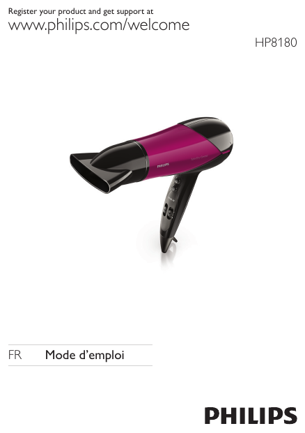 Philips S Che Cheveux Et Boucleur Hp Mode Demploi Manualzz