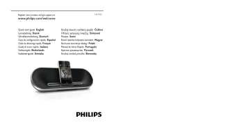 Philips docking-luidspreker DS7550/12 Gebruiksaanwijzing | Manualzz