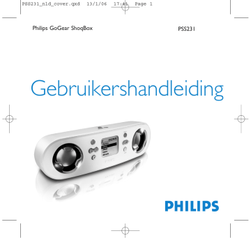 Philips GoGEAR ShoqBox PSS231/00 Gebruiksaanwijzing | Manualzz