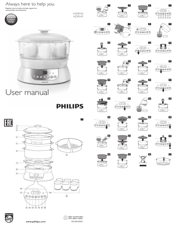 Philips Viva Collection Йогуртница HD9141/00 Инструкция по эксплуатации | Manualzz