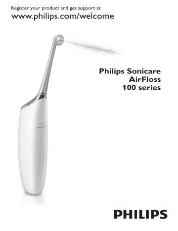 Sonicare AirFloss 牙縫清潔機 - 充電式 HX8111/02 使用者手冊 | Manualzz