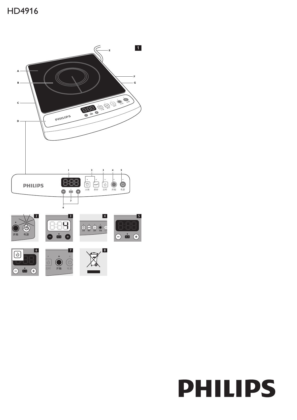 Induction cooker HD4918/10