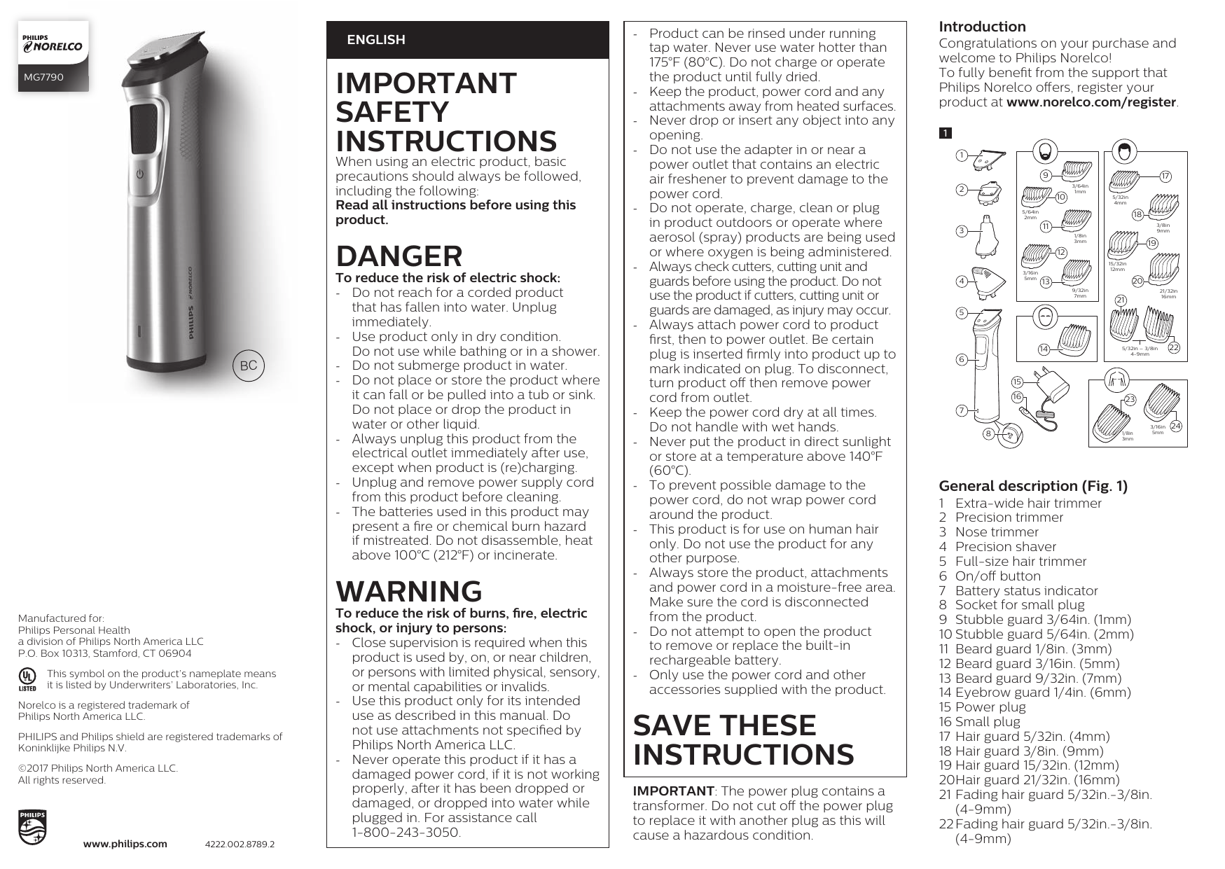 philips series 7000 instructions