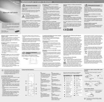 Samsung GT-S3600I Manuale utente | Manualzz
