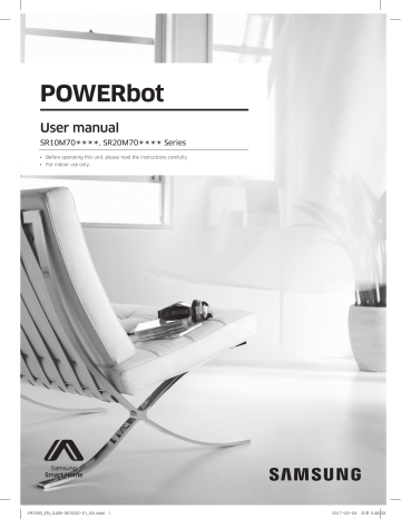 Samsung POWERbot™ VR7000 Star Wars™ Special Edition VR10M703PW9/WA - Darth Vader™ User Manual (Vacuum Cleaner ) | Manualzz