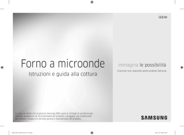 Samsung Microonde Grill GE83M Manuale utente | Manualzz