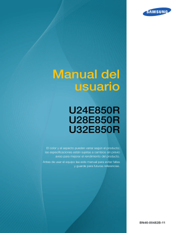 Samsung U32E850R Manual de Usuario | Manualzz