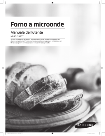 Samsung Forno Multifunzione Compact NQ50J3530BS Manuale utente | Manualzz