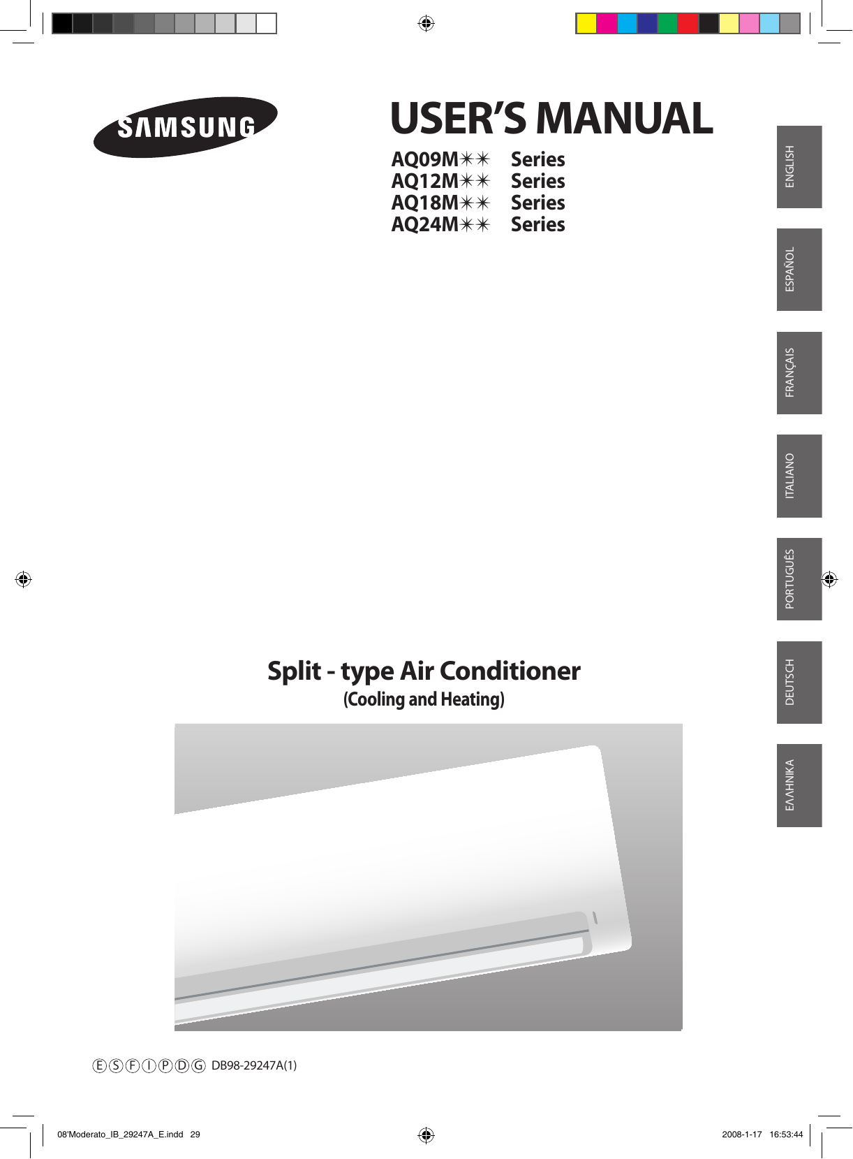 Samsung AQ12MSDN Vartotojo vadovas | Manualzz