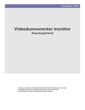 Samsung VC240 Vartotojo vadovas | Manualzz