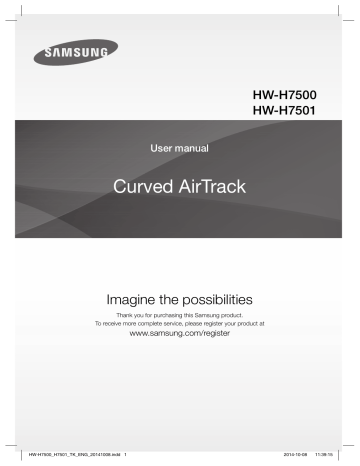 Samsung HW-H7501 User Manual | Manualzz