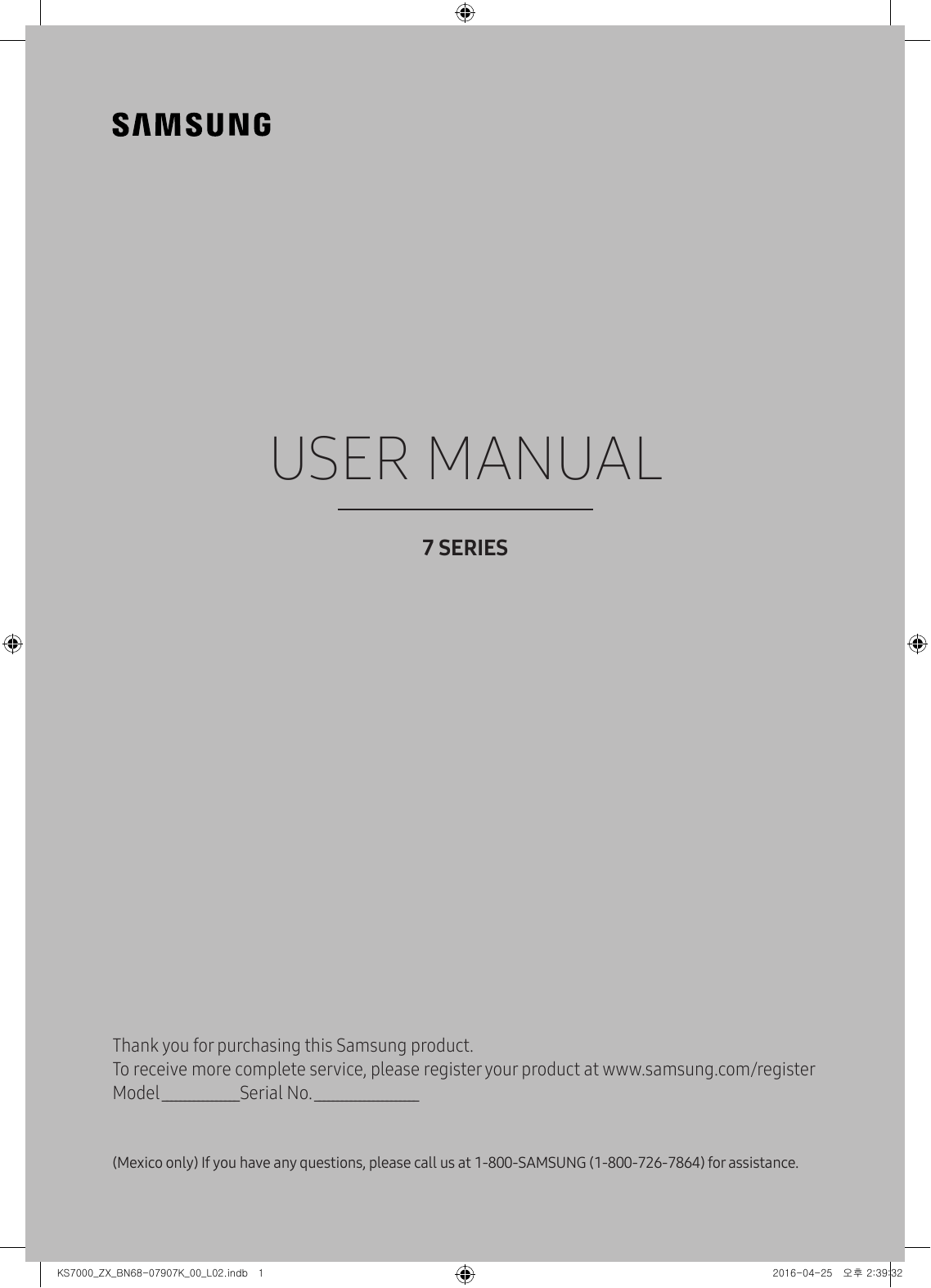 Samsung UN55KS7000F Quick start guide | Manualzz
