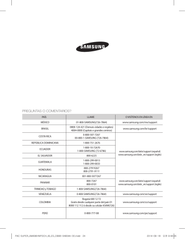 Samsung AM096HNPDCH/AZ Manual de Usuario | Manualzz