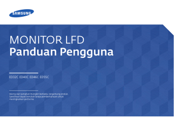 Samsung ED46C Panduan pengguna | Manualzz
